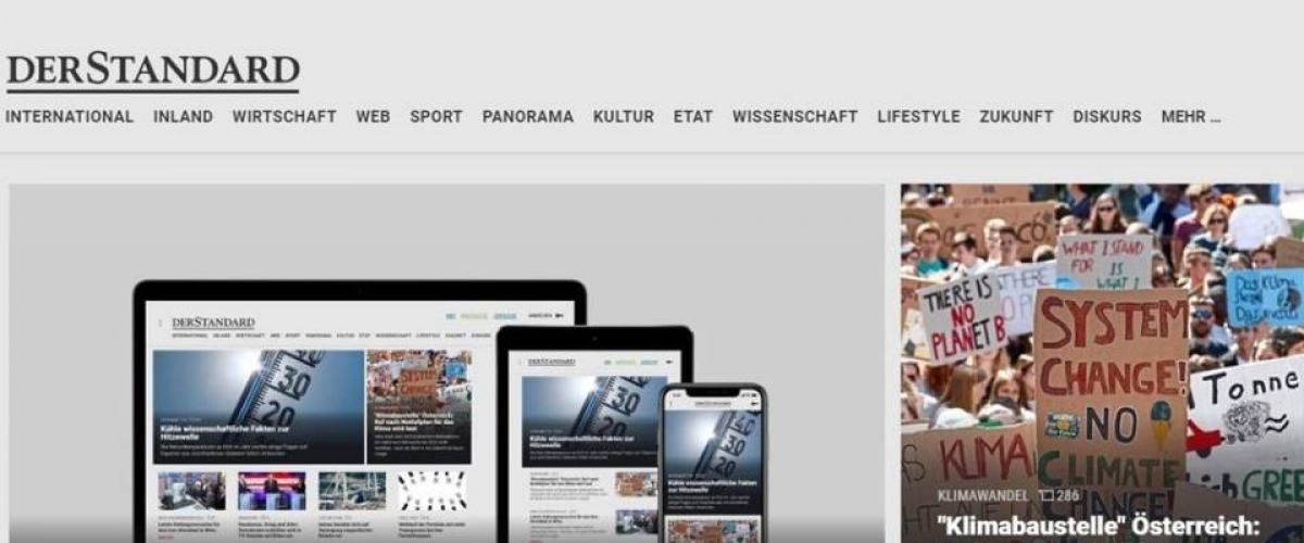 © derStandard.at Screenshot Relaunch