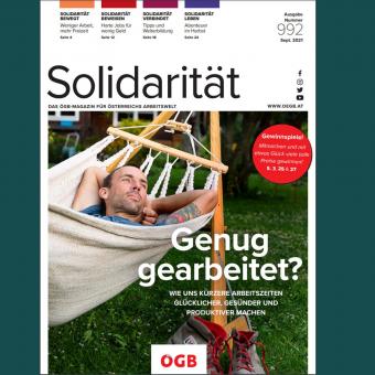 „Solidarität“: Der Österreichische Gewerkschaftsbund relauncht sein Mitgliedermagazin 