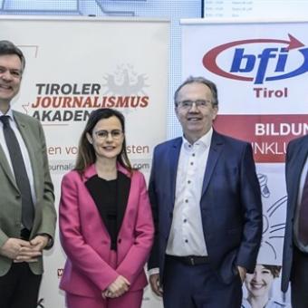 Wechsel im Präsidium der Tiroler Journalismusakademie 