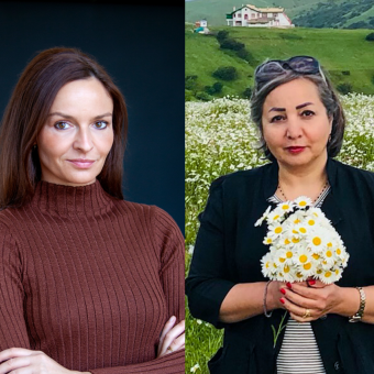 Yvonne Widler und Aliyeh Motallebzadeh