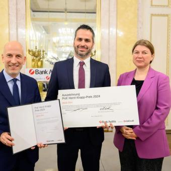 Horst-Knapp-Preis für Wirtschaftsjournalismus an "Presse"-Redakteur Zirm